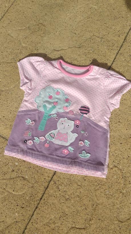 Tričko / triko / krátký rukáv s aplikacemi, mothercare,80