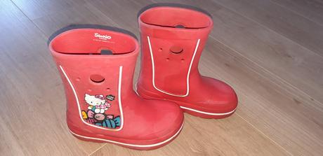 Holinky/gumáky/gumovky crocs hello kitty vel. 32-3, crocs,32