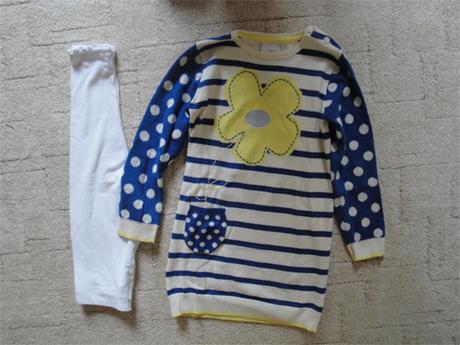 Svetr s kytkou + legíny next, next,104