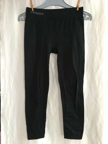 Vel. 36 - 38 černé teplejší 3/4 punčocháče, 36