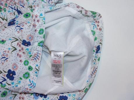 P168 květované plátěné letní šaty vel. 62, marks & spencer,62