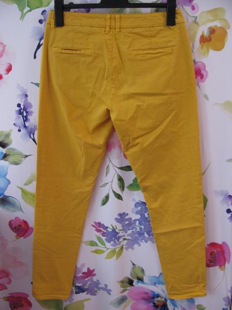 Dámské pružné úzké hořčicové kalhoty, s.oliver,36