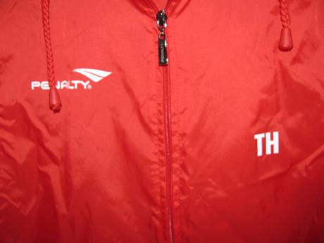 Dětská sportovní bunda s kapucí, větrovka penalty, 152