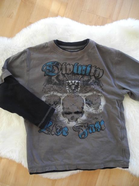 Triko s dlouhým rukávem, blue base,134