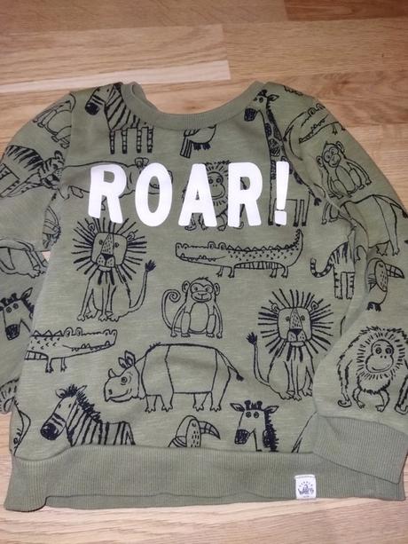 Kaki mikina se zvířátky nutmeg 98, nutmeg,98