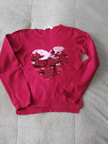 Svetr s flitry, h&m,128