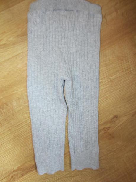 Luxus úpletové teploučké legínky, h&m,80