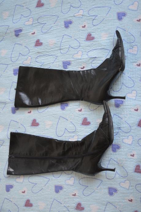 Italské kozačky s vysokým podpadkem, vel. 37, 37