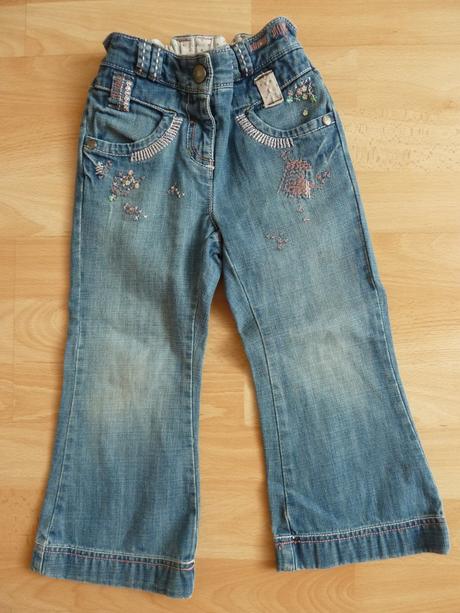Kalhoty & džíny s výšivkou a flitry next vel. 98, next,98