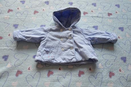 62/68 bavlněný vyteplený kabátek petit bateau, 62