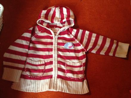 Dívčí svetr nášivka, proužky vel. 80 - 86, next,80