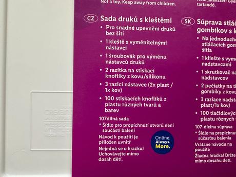 Nové sada druků s kleštěmi crelando (vyrábění),
