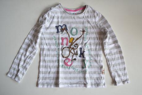 Bavlněné tričko s opičkou, marks & spencer,122