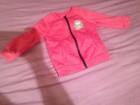 Dívčí mikina zvířátko, puntíky, pepco,86