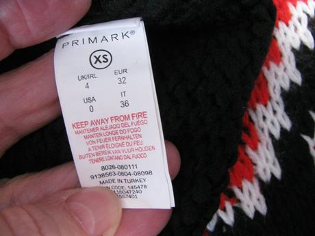 Černý svetr, dívčí, chlapecký, se vzorem, primark,xs