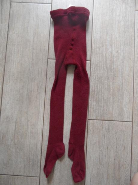 Punčocháče vínově červené 86 - 92, okay,86