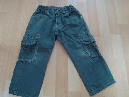 Kalhoty/džíny - šedé, vel. 3-4 roky, 98
