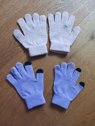 2x rukavičky 5/9let,