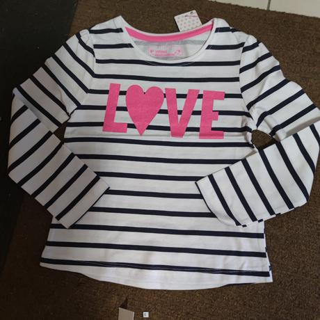 Tričko proužek třpytky neon vel 3-4 roky 104, primark,104