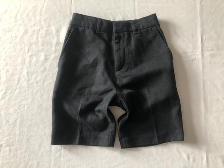 Vel. 98 šedé plátěné šortky, marks & spencer,98