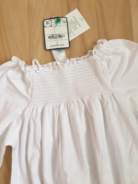 Bílá tunička s vyšívaným páskem, c&a,128