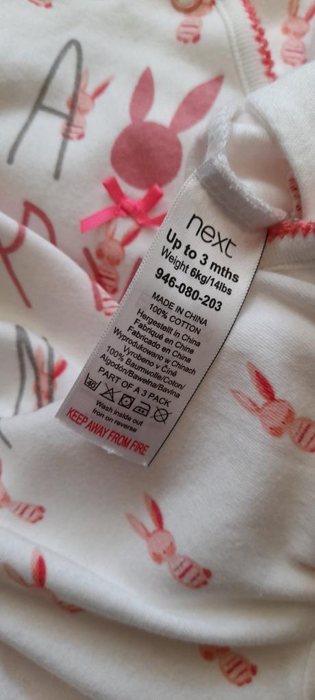 Next kojenecký overal se zajíčky, next,62