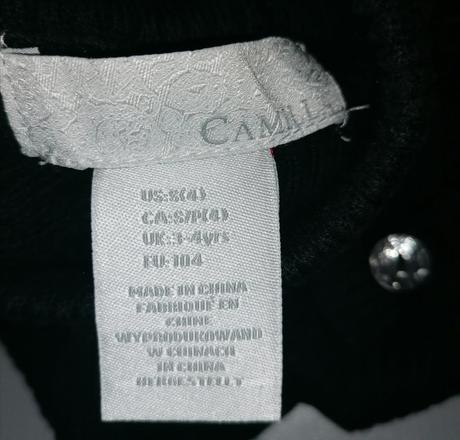 Černý rolák vel 104 - 110, 104