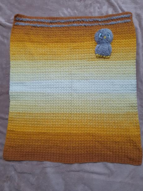 Zimní deka se sovičkou+plyšák, 