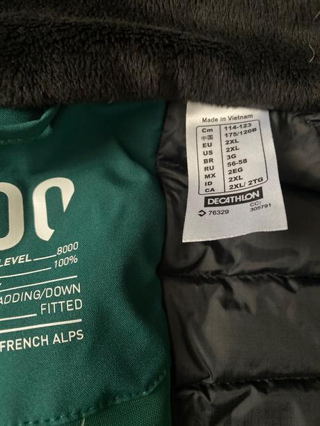 Bunda na lyže, decathlon,xxl