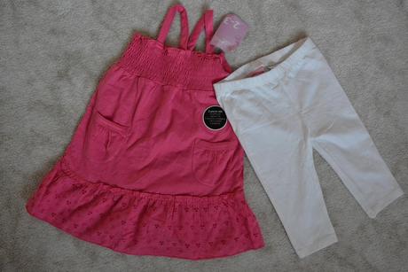 Letní komplet šatky a 3/4 legíny, cherokee,98