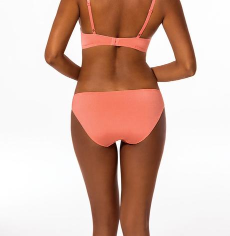 Lososová super push-up podprsenka dorina, 75b