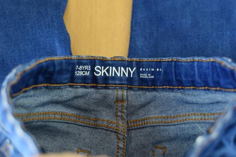 Džíny vel. 7 - 8 let, primark,128