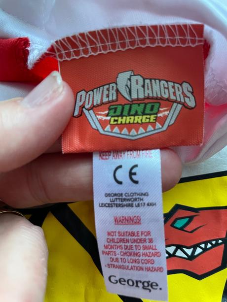 An9/ kostým power rangers /dino charge - v.3/4 let, 