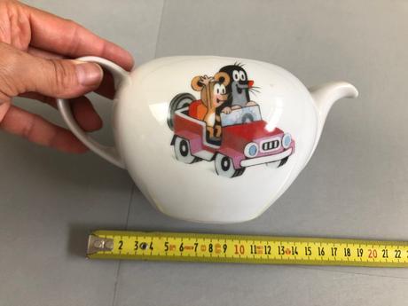 Dětská čajová konvička zn.thun krteček myška žabka, 