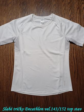 Tričko slabé vel.143/152, decathlon,146