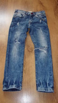 Frajerské trhané džíny zn. zara, vel. 116, zara,116