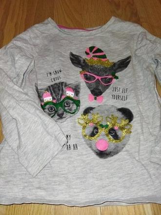 Šedé vánoční tričko 98 nutmeg, 98