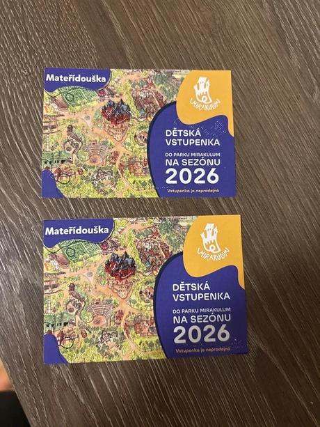 Volný vstup 2x park mirakulum,