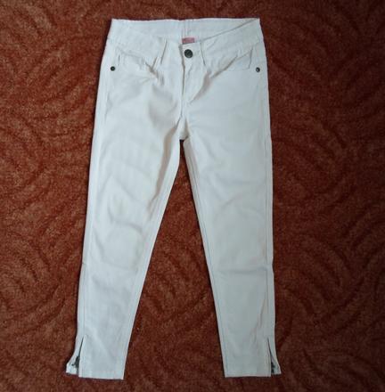 Bílé kalhoty rifle džíny, 128