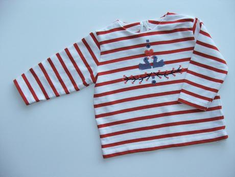 K660 pruhované tričko vel. 74, marks & spencer,74