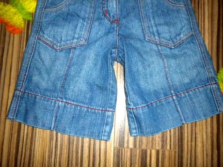 Bomba delší vyšívané riflové kraťasy, 104