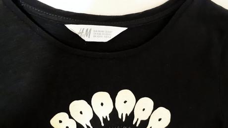 Dětské tričko halloween, duch, vel.110/116, zn.h&m, h&m,110