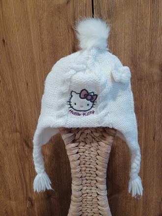 Čepice hello kitty, ušanka hello kitty 2-4 roky, c&a,104