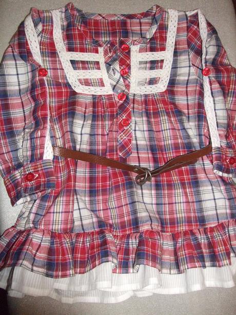 Károvaná tunika s opaskom zn. matalan, matalan,80