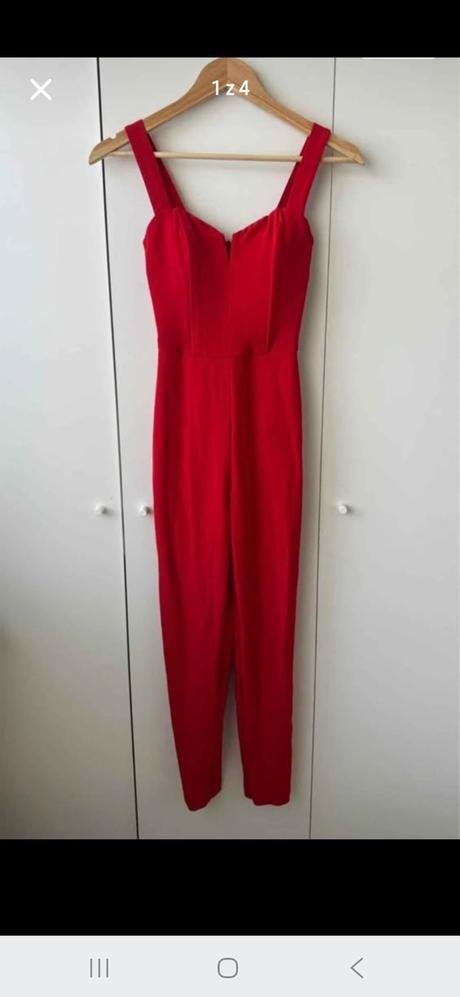 Červený overal hm, vel. xxs a s, h&m,xs