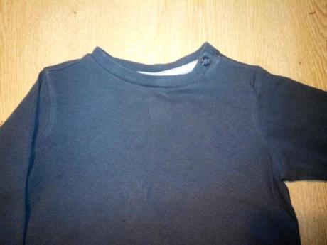 Tmavě modré triko s dlouhým rukávem, c&a,74