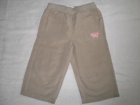 Slabé plátěné šusťáčky, babykap,74