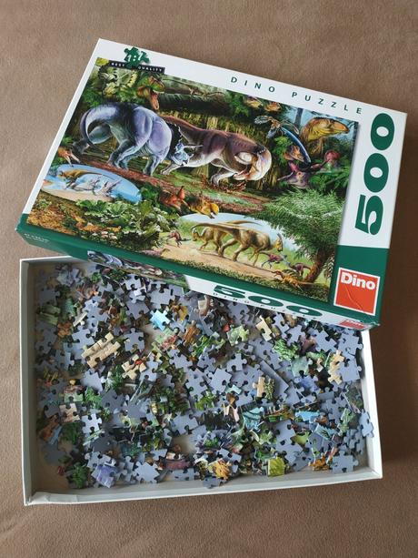 Puzzle dinosaury 500ks, 