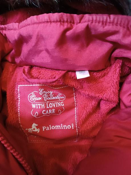 Dívčí zimní kabát/delší bunda palomino,vel.98, palomino,98