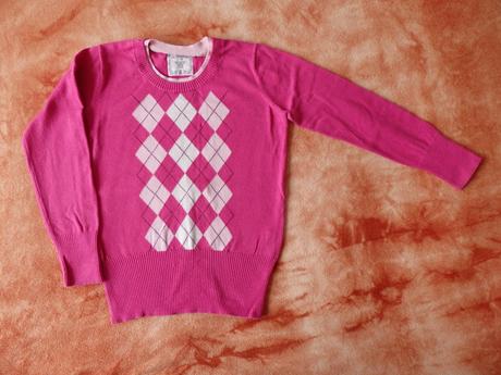 Růžový svetřík 122/128, l.o.g.g.,122